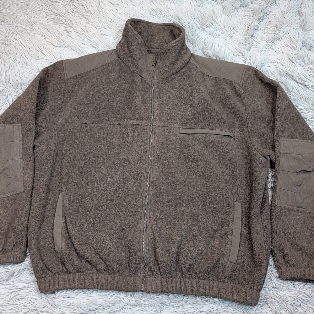 Cabela's Jacket Mens XL Fleece Zip Up Soft Pockets Outdoors Hiking Chore Casual